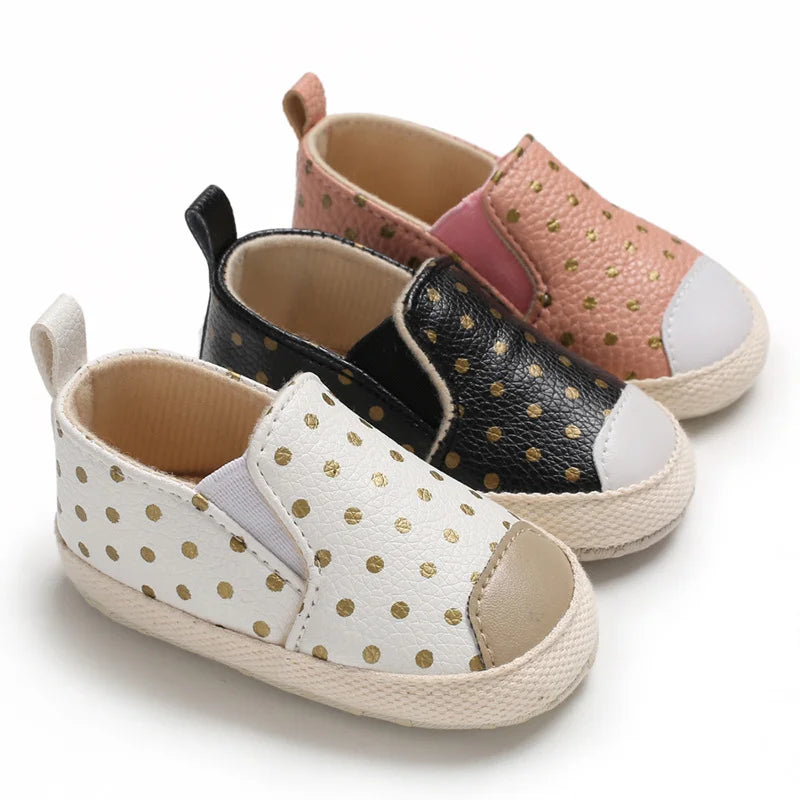 New Baby Shoes Baby Boy Girl Shoes Girl Newborn Soft Sole PU Leather Casual Toddler Shoes 0-18 Months First Walkers Moccasins