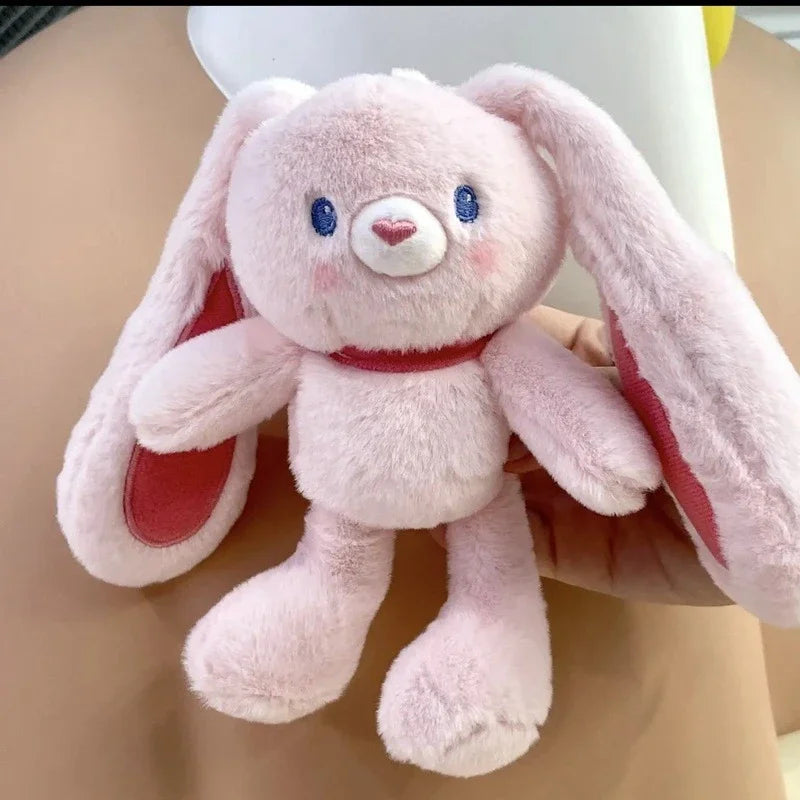 Cute Soft Bunny Plush Toy Stuffed Animal Doll Pull Ears Rabbit Kawaii Keychain Pillow Baby Toys for Children Girls Birthday Gift