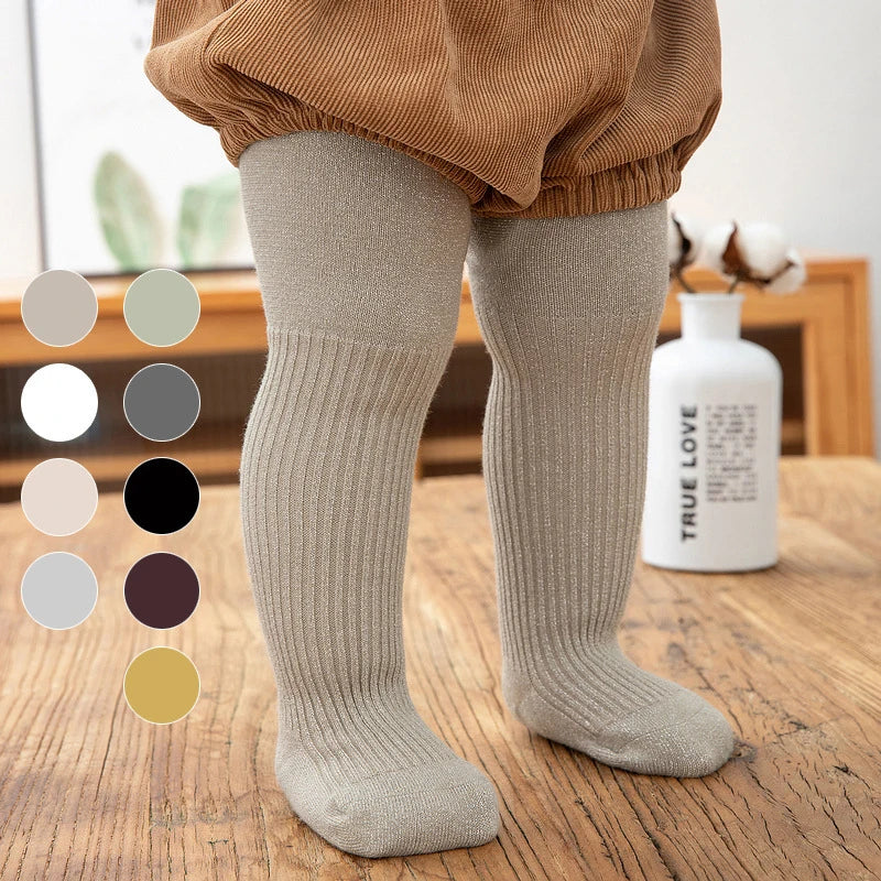 Winter Autumn Solid Color Cotton Baby Tights Soft Stretch Cotton Newborn Toddler Tights for Boy Girl Girls Pants Clothes